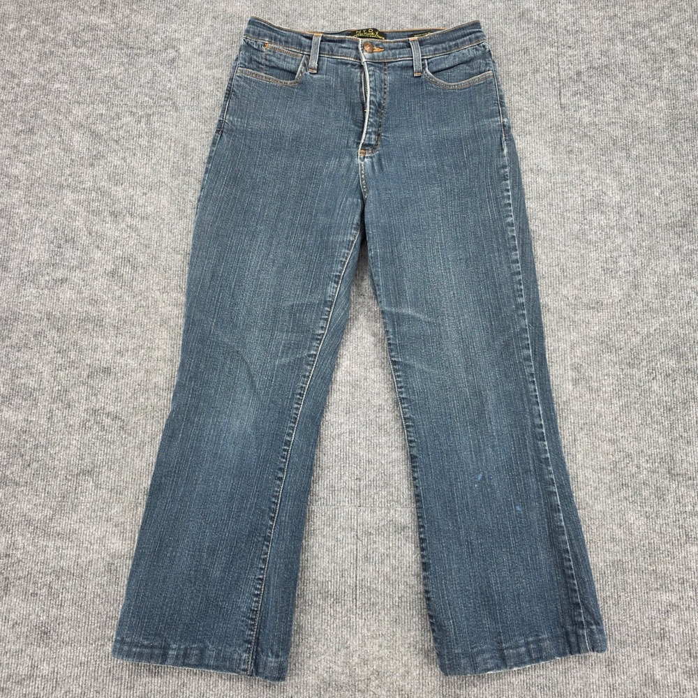 NYDJ Tummy Tuck Jeans P700 Dark Wash Bootcut Petite Size 10P Made in USA Hemmed